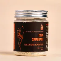 Чистая ароматическая смола Самбрани, Иша Лайф; Isha Sambrani pure & Natural Aromatic Resin, 100 g, Isha Life